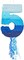 Ombre Blue Number 5 Pull String Pinata, Party Game for Kids, 16.5 x 11.3 In Fillable Hanging Decoration for 5th Birthday Decorations for Boys Girls, Holds Candy, Toys, Confetti